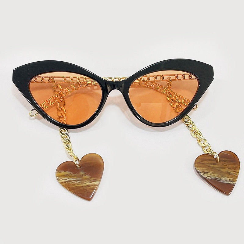 Glasses Heart Sun Vintage